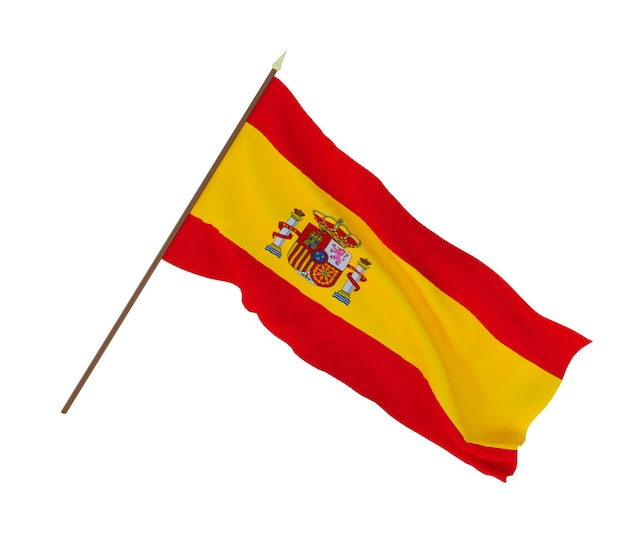 Hintergrund für Designer Illustratoren Flaggen zum Nationalen Unabhängigkeitstag Spaniens