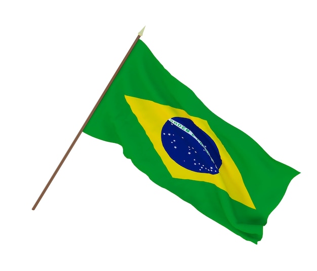 Hintergrund für Designer, Illustratoren Nationaler Unabhängigkeitstag Flaggen von Brasilien