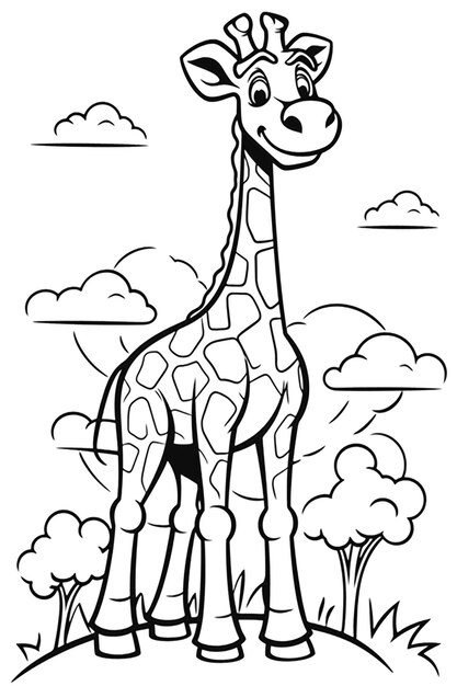 Foto hintergrund für die giraffe