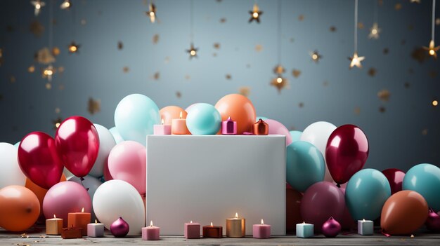 Hintergrund für Happy Birthday Mockup