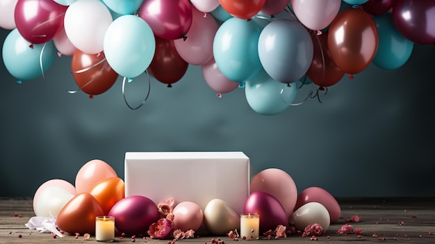 Hintergrund für Happy Birthday Mockup