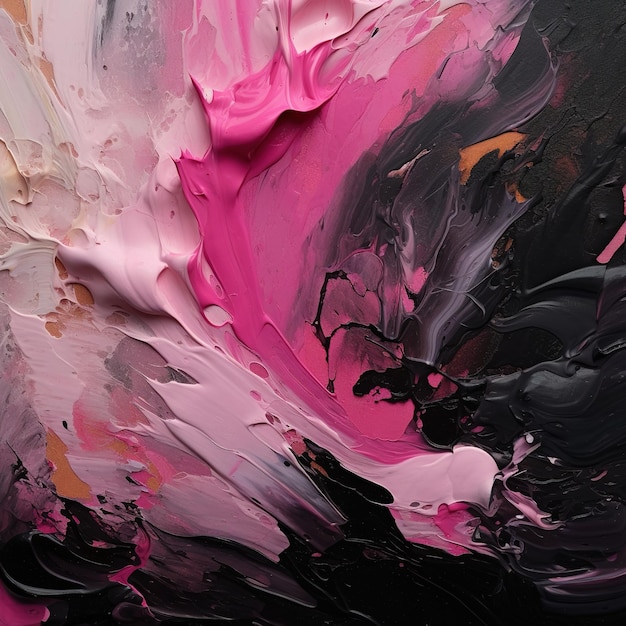 Hintergrund für rosa und schwarze abstrakte Malerei