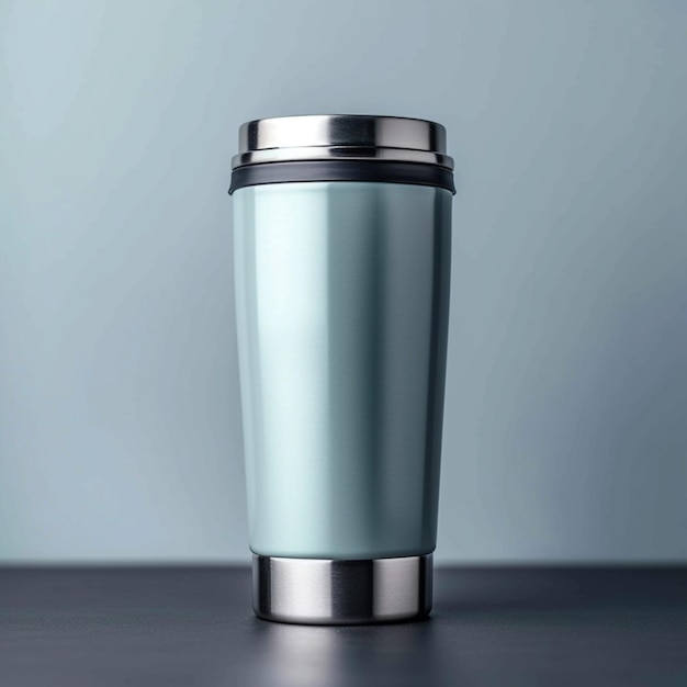 Hintergrund für Thermo-Tassen aus Edelstahl für kalte und heiße Getränke für soziale Medien