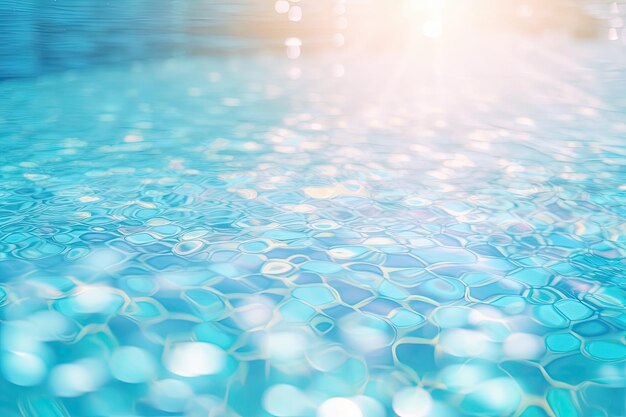 Hintergrund im Pool mit Bokeh-Beleuchtung