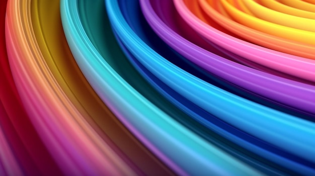 Hintergrund im Retrostil, gefüllt mit einem Regenbogen aus Farben in einer abstrakten Komposition