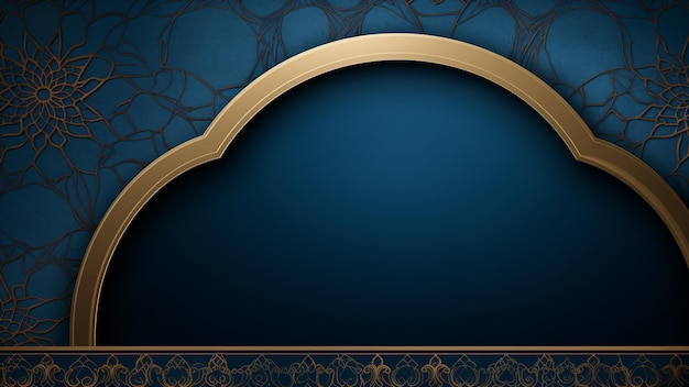 Hintergrund islamische arabische Kultur golden Art Deco Vorlage Rahmen Dekoration islamischer Hintergrund