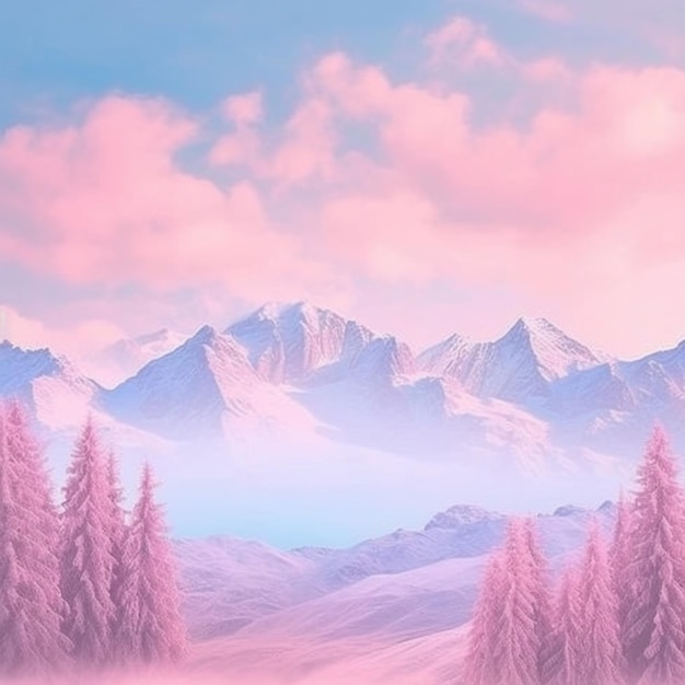 Hintergrund Landschaft ästhetischer Pastell 23