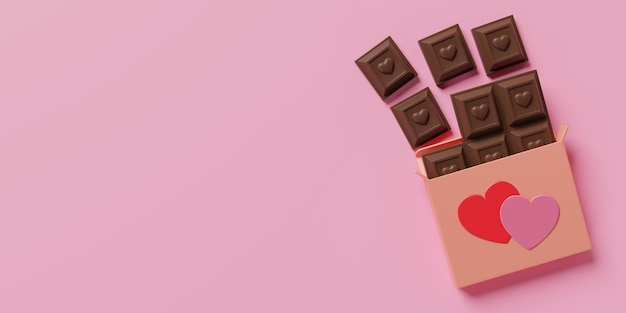hintergrund liebe valentine herzen schokolade rosa romantik romantisch wallpaper 3d illustration