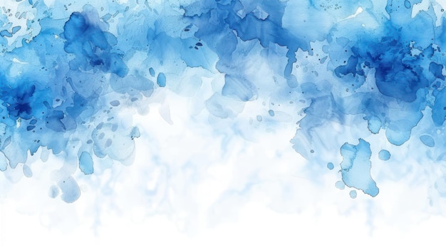 Foto hintergrund mit blau-weißer aquarellfarbe