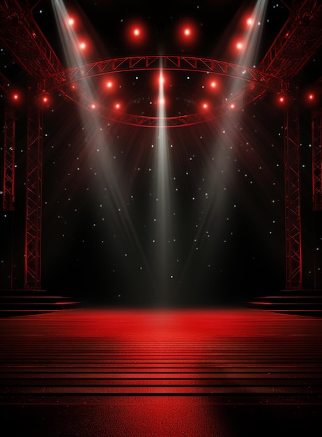 Hintergrund mit der Beleuchtung von roten Spotlights für Flyer realistisches Bild Ultra-HD-High-Design