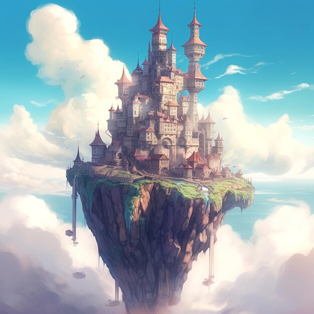 Hintergrund mit einer Burg