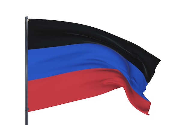 Hintergrund mit Flagge der Volksrepublik Donezk