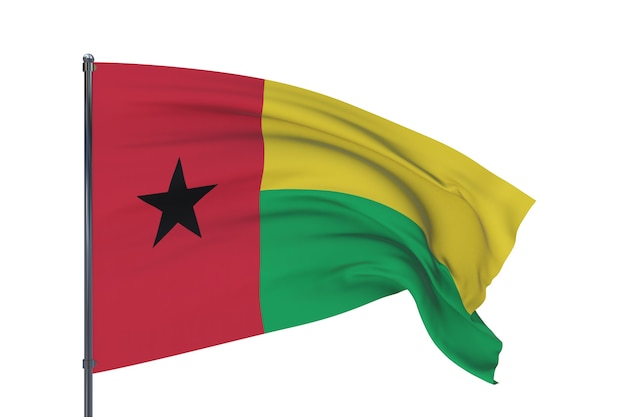 Hintergrund mit flagge von guineabissau