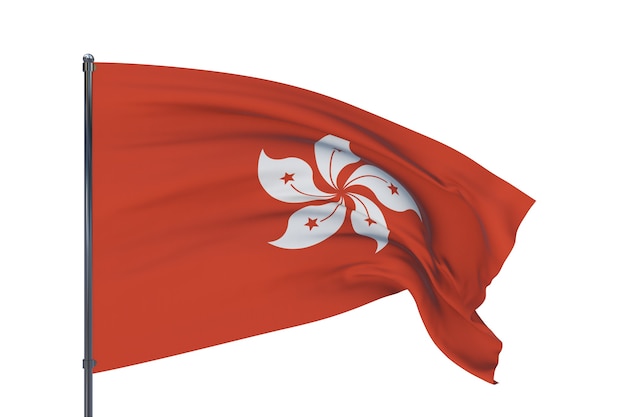 Hintergrund mit Flagge von Hongkong