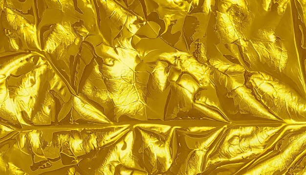 Hintergrund mit glänzender gelber Blattgoldfolie