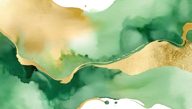 Hintergrund mit grüner Aquarelltextur