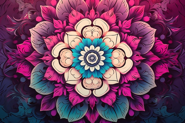 Hintergrund mit Mandala-Designs