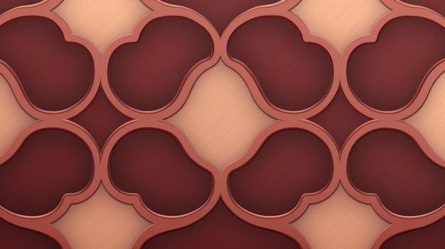 Hintergrund mit Quatrefoils in Rosenholzfarbe