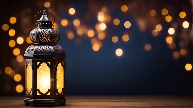 Foto hintergrund mit ramadan-lampe