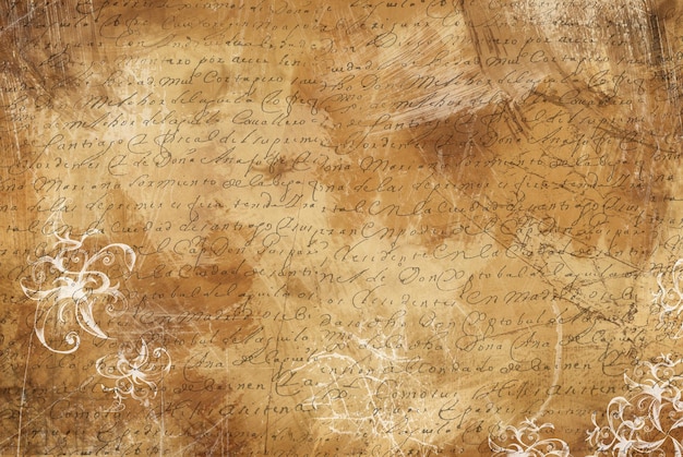 Hintergrund mit retrogelbter Papiertextur