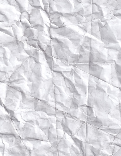 Hintergrund mit zerknitterter weißer Papiertextur