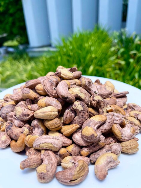 Foto hintergrund natur cashew-nuss