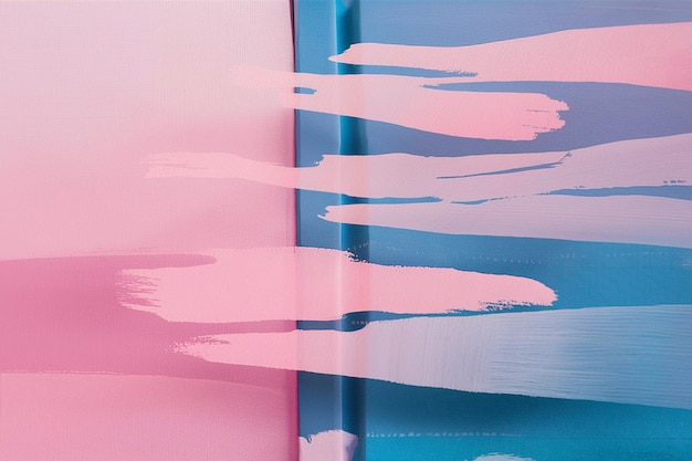 Foto hintergrund rosa-blaue wand mit flecken im aquarell-stil