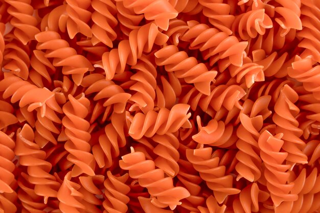 Hintergrund Spirale orange Nudeln