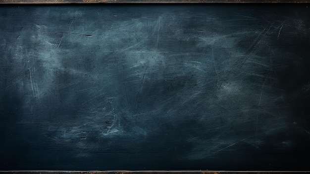 Hintergrund Tafel leere leere dunkelblaue Indigo zurück zur Schule mit einer Kopie der Weltraum Kreide Tafel