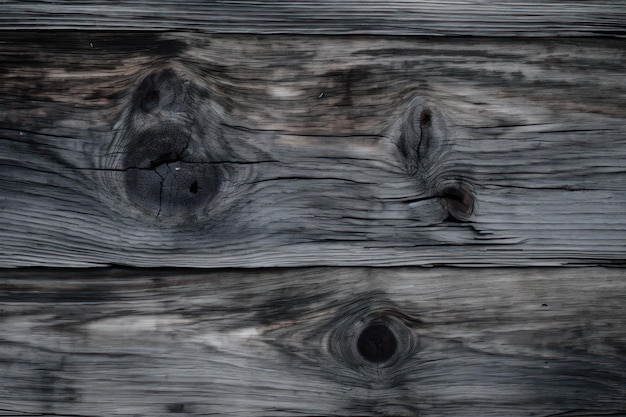 Hintergrund verwitterte Holzstruktur mit einer Mischung aus hellen und dunklen Grautönen AI generiert