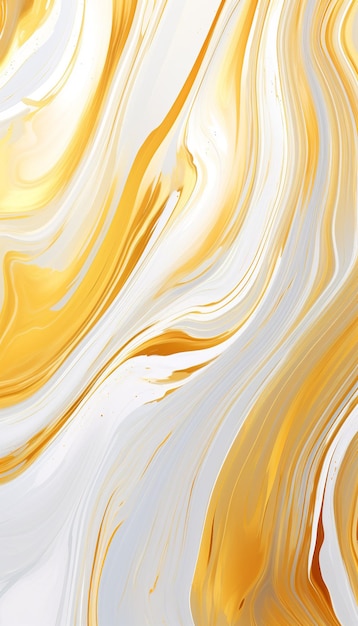Hintergrund Vollbild Weiß und Gold glänzendes Gemälde texturierte Leinwand farbenfrohe Linienlicht Erzeugen Sie KI