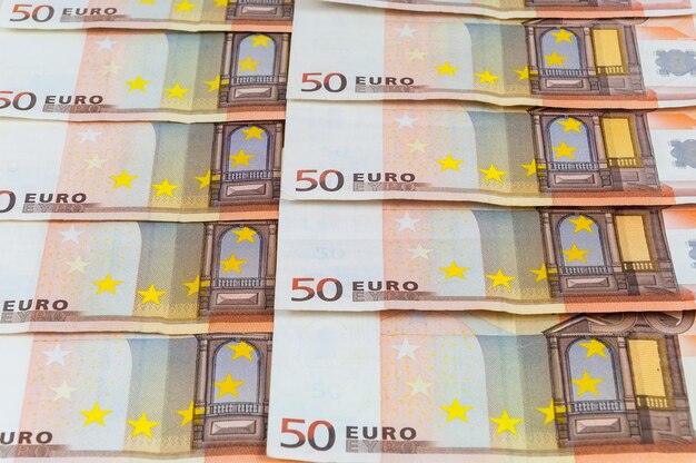 Hintergrund von 50-Euro-Banknoten