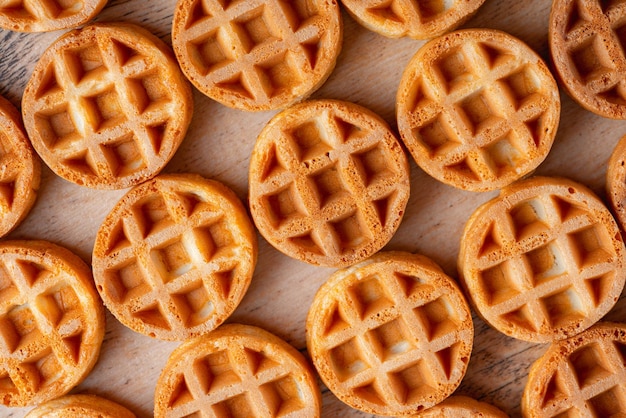 Hintergrund von belgischen Waffeln