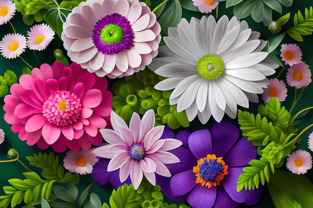 Hintergrund von Frühlingsblumen