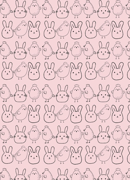 Hintergrund von Happy Easter Paper