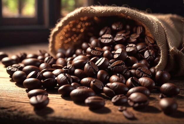 Hintergrund von Kaffeebohnen