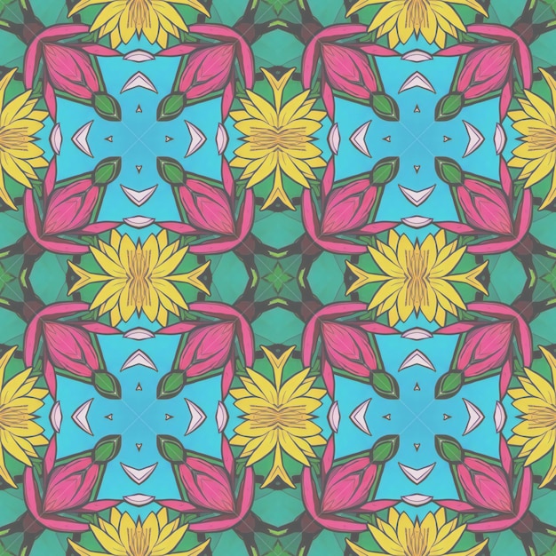 Hintergrund von Mandalas Farbige Elemente Illustration Textur