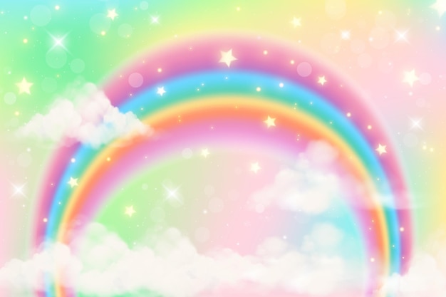 Hintergrund von Rainbow Fantasy Unicorn Unicorn