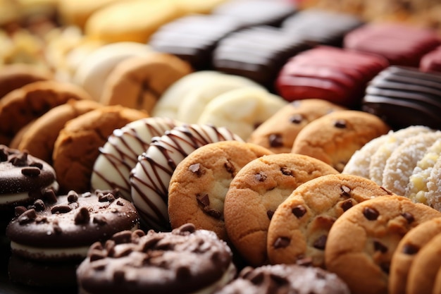 Hintergrund von Sortiment-Cookies