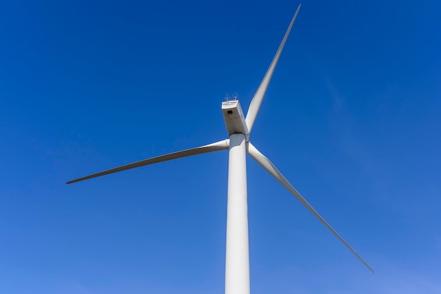 Hintergrund von Windkraftanlagen, sauberes Energiekonzept