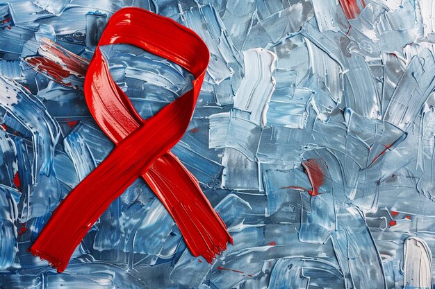 Foto hintergrund zum welt-aids-tag mit farbfleck