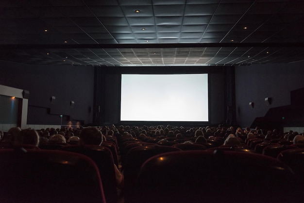 Hintergrundansicht des Publikums im Kino
