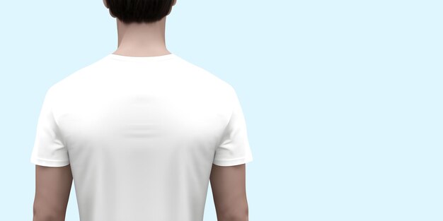 Foto hintergrundansicht eines weißen t-shirt-mockups ai generative