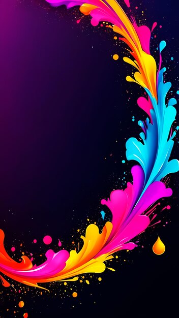 Hintergrundbanner-Poster für das Holi-Festival