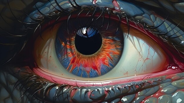 Hintergrundbild der Pupille und der Iris