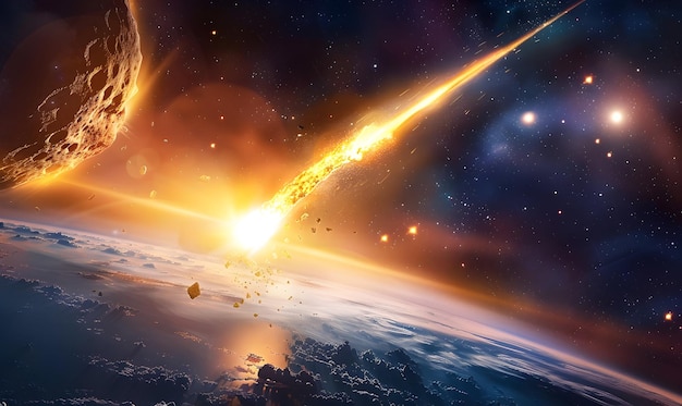 Hintergrundbild für den Welt-Asteroiden-Tag