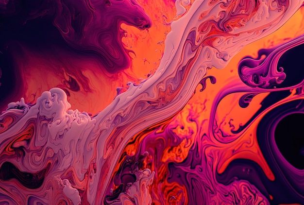 Hintergrundbild mit einer Marmorstruktur in leuchtendem Pink, Orange und Violett