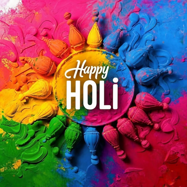 Hintergrundbild zum glücklichen Holi-Festival