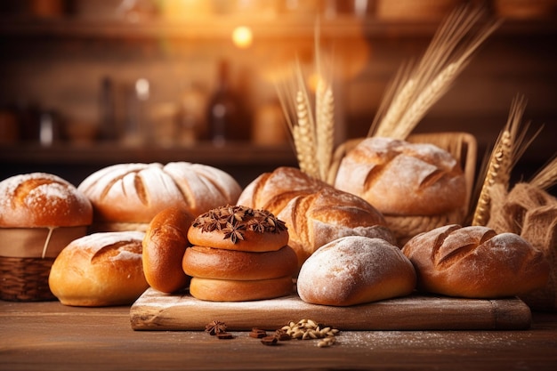 Hintergrunddesign für Bäckereien