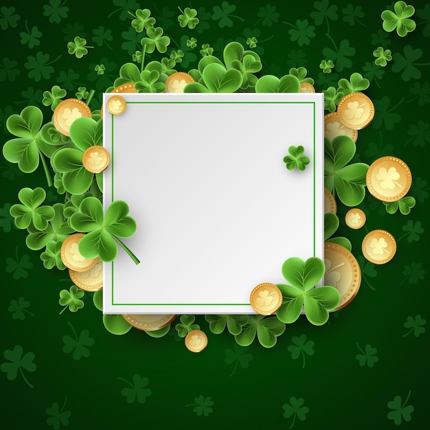Hintergrunddesign für den St. Patrick's Day Banner Flyer